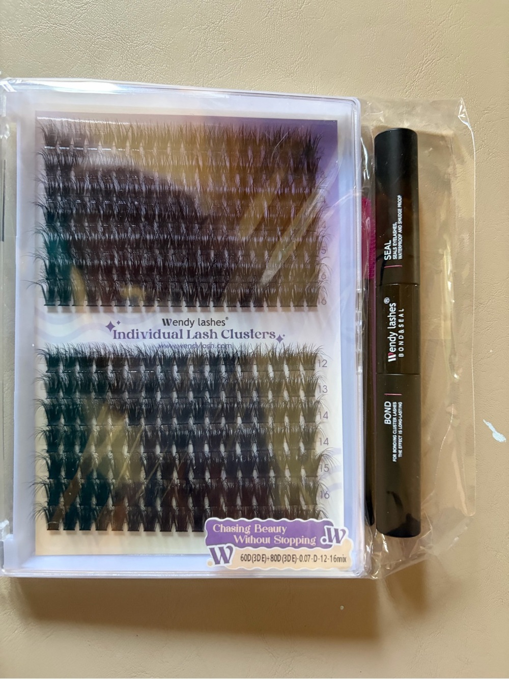 Wendy Lashes Individual Lash Clusters - Black set of 2